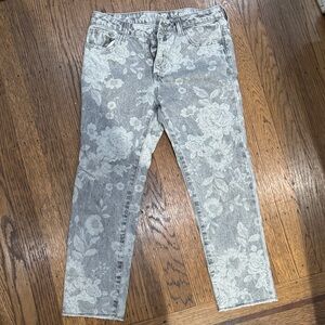 GAP Gray Girlfriend Jeans